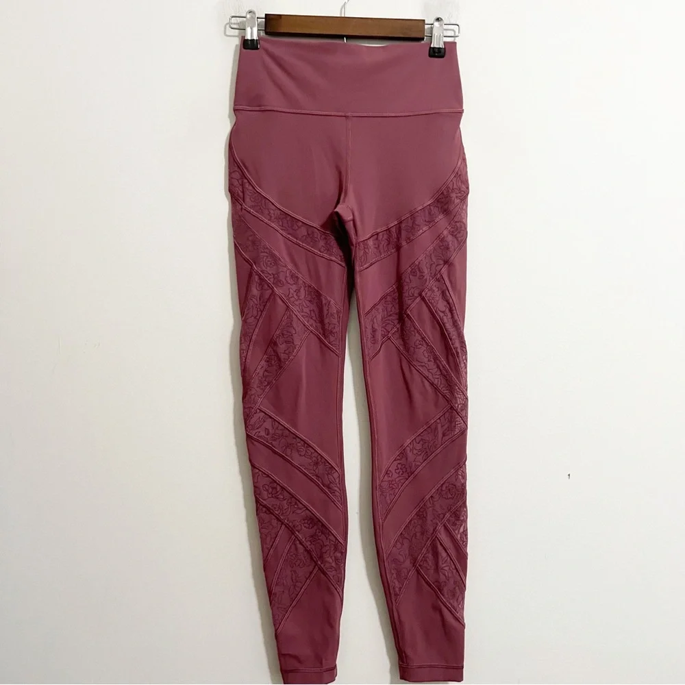 Lululemon Wunder Under Flocked Legging